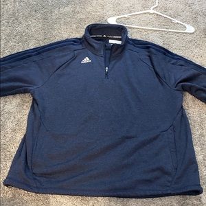 Adidas 2XL 1/4 zip pullover. Climawarm - navy blue